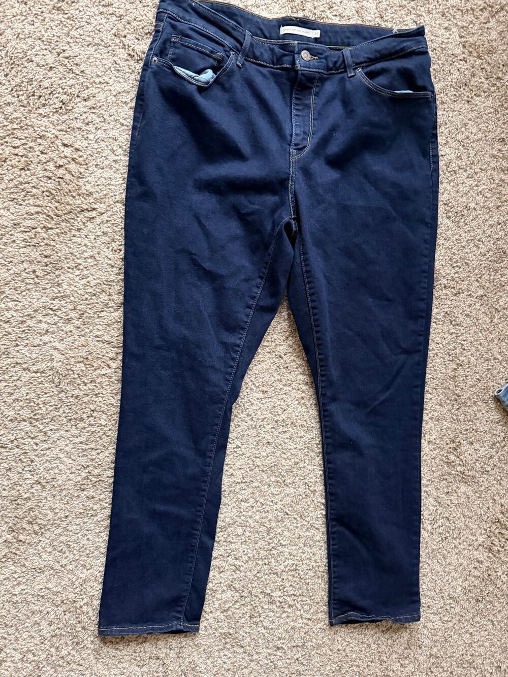 Levi's Classic Midrise Skinny Denim Jeans 34 Women's Dark Wash